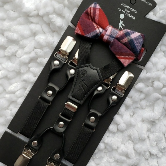 💙Suspenders and Bow Tie💙 - Picture 1 of 4
